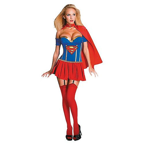 Women's Deluxe Supergirl Corset Costume | Horror-Shop.com