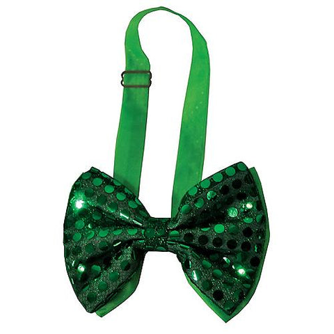 Bow Tie Green Sequin Light-Up
