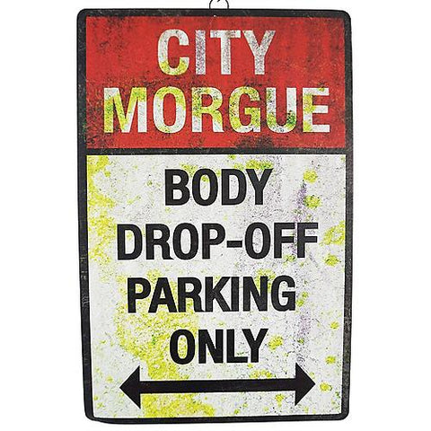 Body Drop Off Parking' Sign