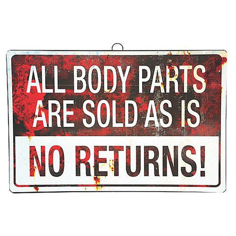 All Body Parts Are Sold - Sign