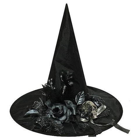 Witch Hat with Bone Skull