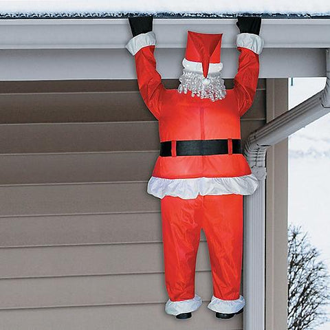 Airblown Santa Hanging From Roof Inflatable