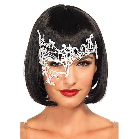 Women's White Daring Venetian Mask
