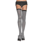 nylon-striped-thigh-high-stockings