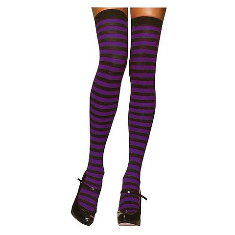 Nylon Striped Thigh-High Stockings | Horror-Shop.com