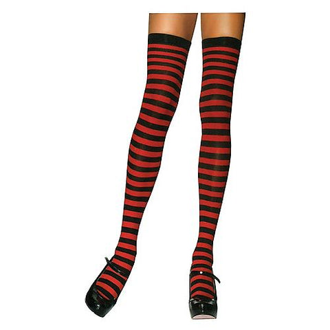 Nylon Striped Thigh-High Stockings | Horror-Shop.com