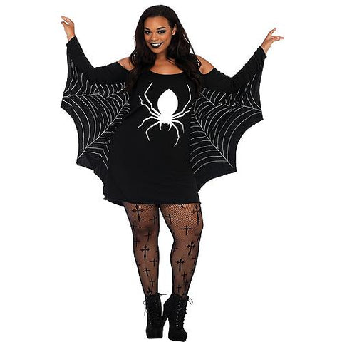 Women's Plus Size Jersey Spiderweb Dress | Horror-Shop.com