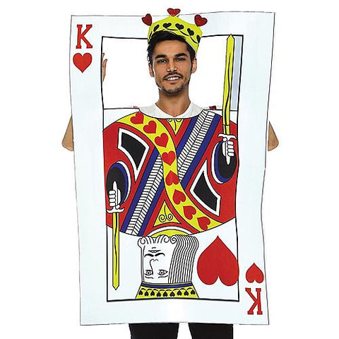 Men's Card King with Foam Card Costume