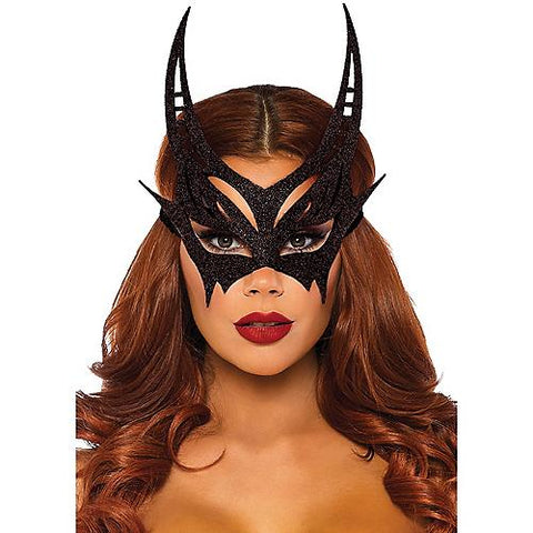 Women's Black Glitter Mask