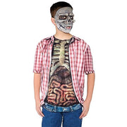 skeleton-with-guts-shirt