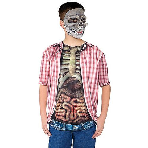 Skeleton With Guts Shirt | Horror-Shop.com