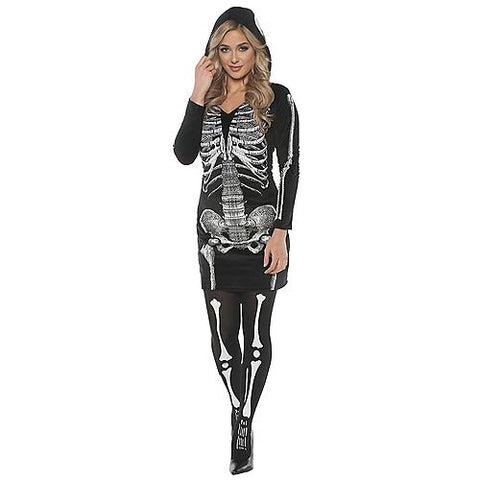 Women's Skeletal Hoodie Dress | Horror-Shop.com