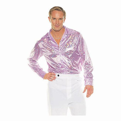 Men's Disco Shirt - Purple Circles