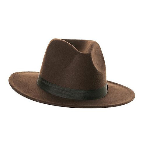 Brown Fedora Hat - Adult